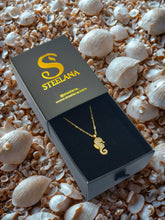 Gold Zirkon taşlı Deniz Atlı Kolye