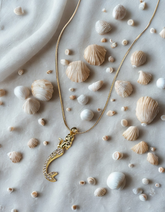 Gold Boru Zincir Tasarım Zirkon Kuyruklu Deniz Yıldızı Çelik Kolye 45 cm