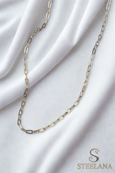 Gold Casual Ataç Zincir Çelik Kolye 60 Cm