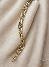 Gold Casual Sarmal Çelik Bileklik