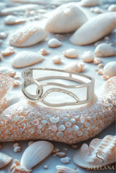 Silver Zirkon Obrovac Kelepçe Bileklik