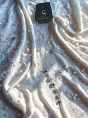 Silver 7 Renk Element Çok Taşlı Y Kolye