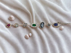 Silver 7 Renk Element Çok Taşlı Y Kolye