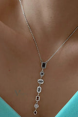 Silver 7 Renk Element Çok Taşlı Y Kolye